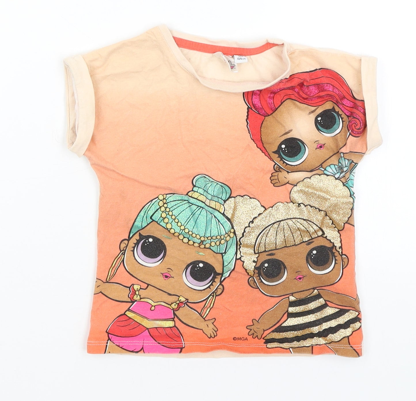 LOL Surprise Girls Pink   Basic T-Shirt Size 3-4 Years