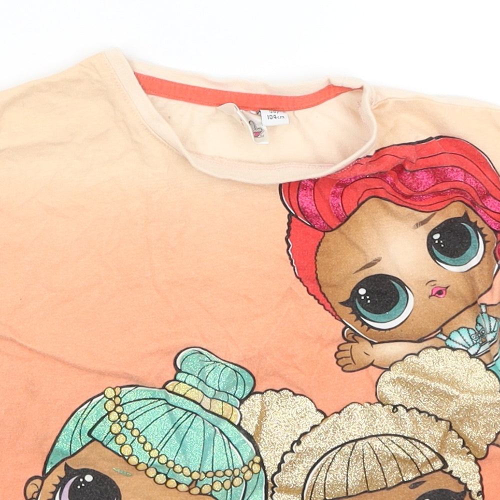 LOL Surprise Girls Pink   Basic T-Shirt Size 3-4 Years