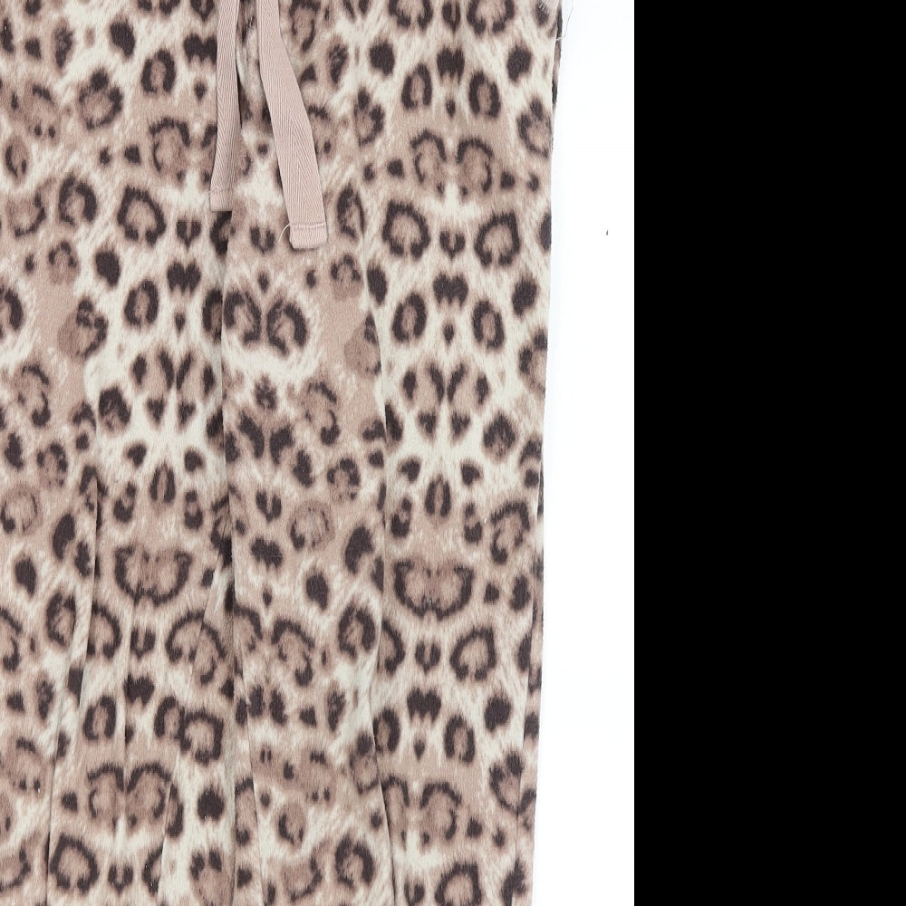 NEXT Womens Brown Animal Print  Capri Pyjama Pants Size M