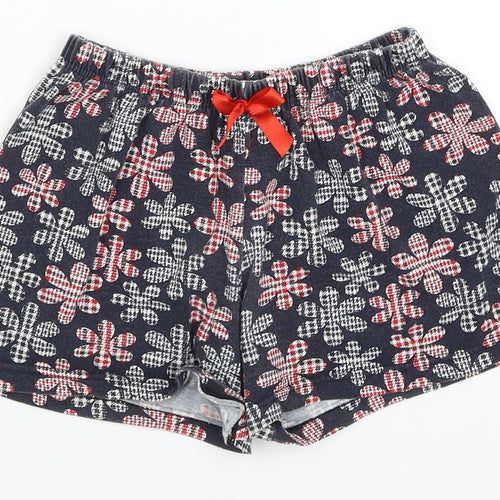 Wonder Womens Blue Floral  Hot Pants Shorts Size S