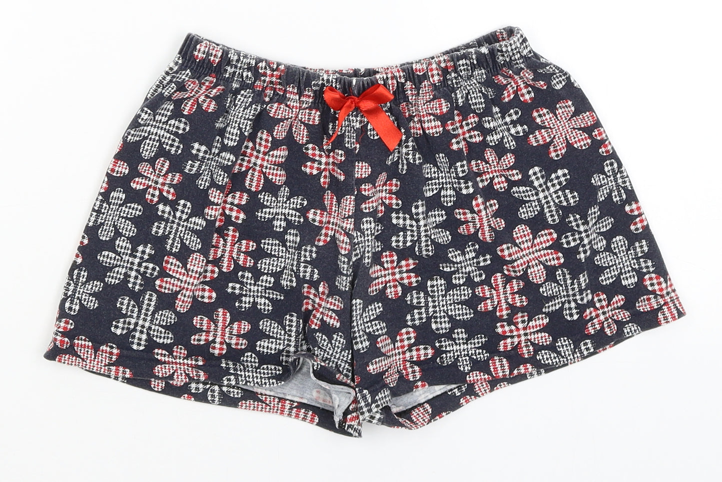 Wonder Womens Blue Floral  Hot Pants Shorts Size S