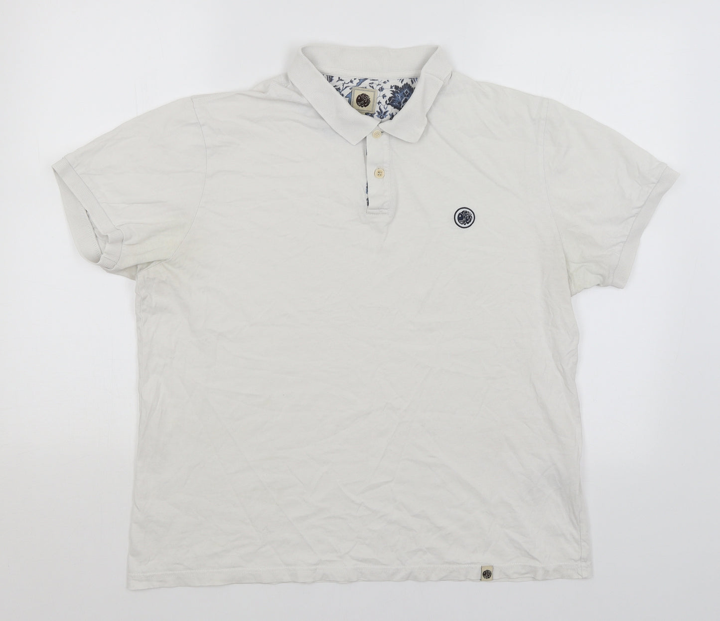 Pretty Green Mens White    T-Shirt Size XL