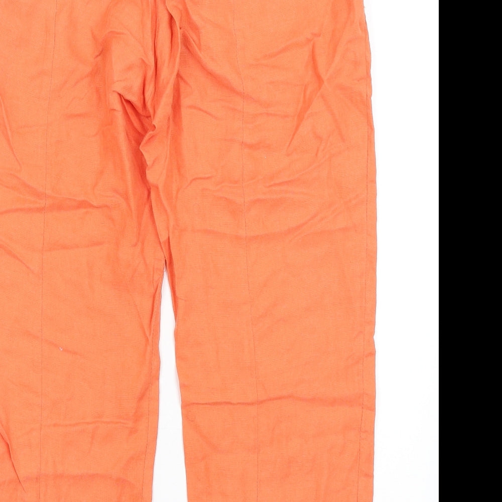 In Wear Womens Orange   Cropped Trousers Size 8 L24 in