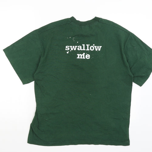 Fruit of the Loom Mens Green    T-Shirt Size L  - Placebo