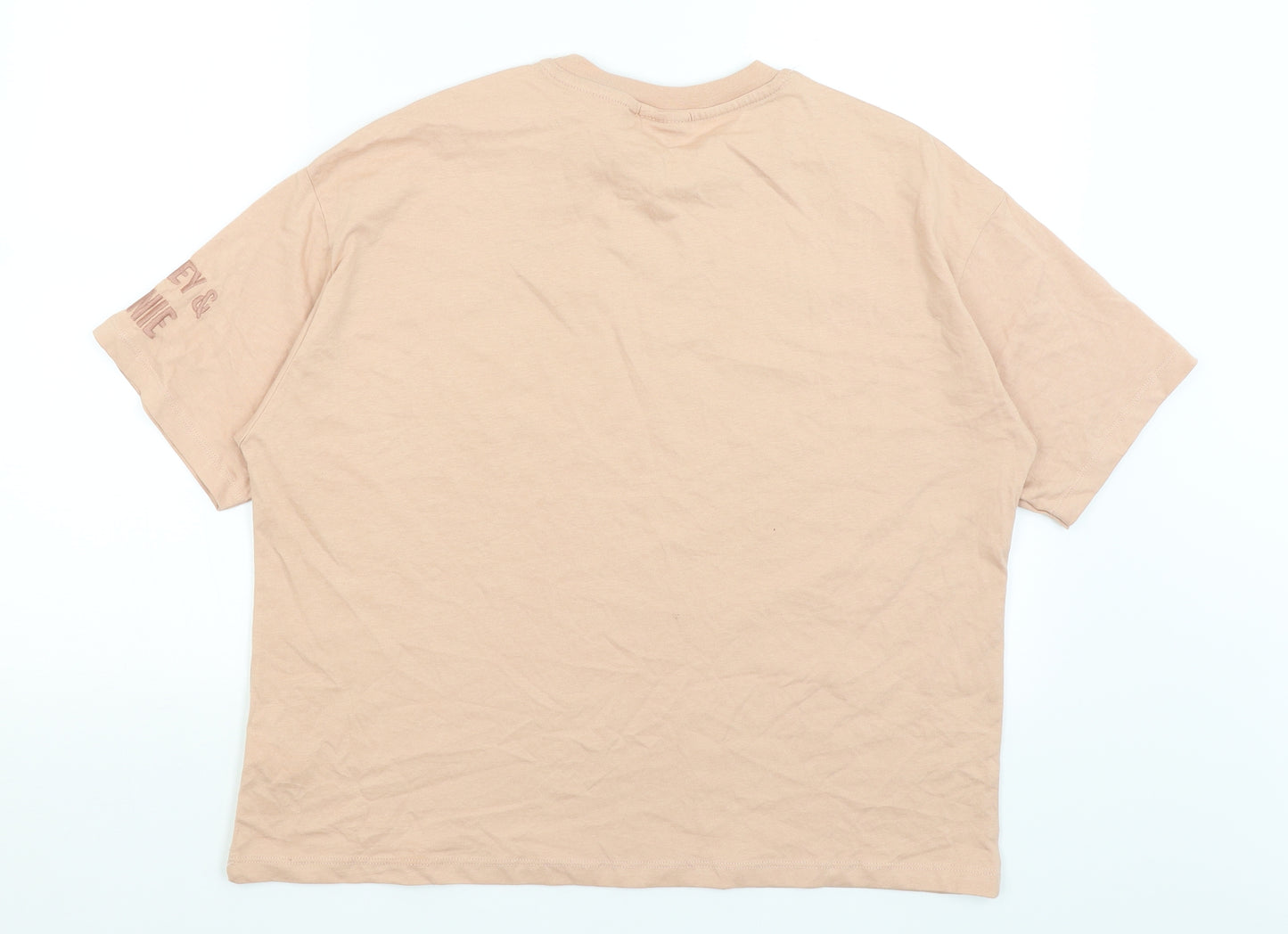 Primark Womens Pink   Basic T-Shirt Size M  - Mickey & Minnie