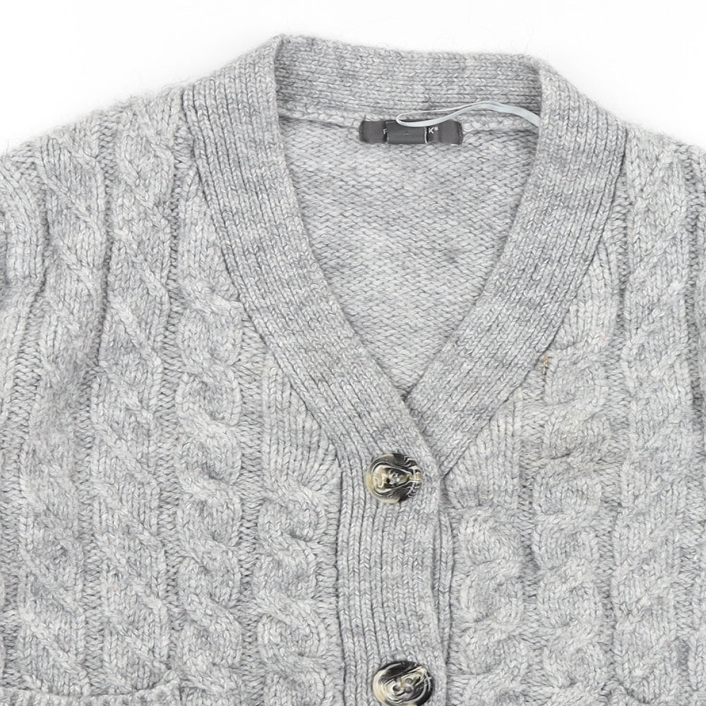 Primark Womens Grey   Cardigan Jumper Size M