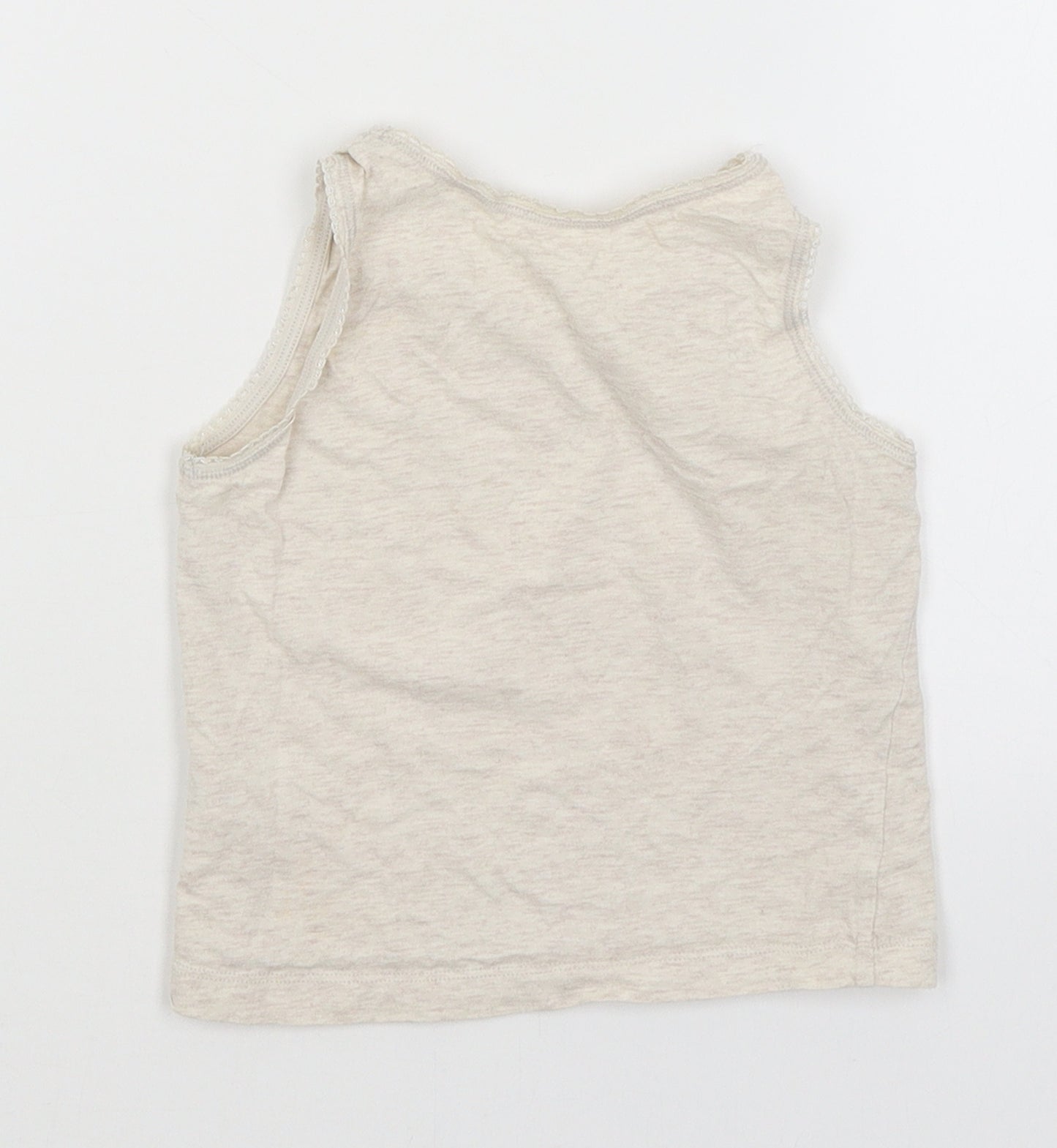 TU Girls Beige   Basic Tank Size 3-4 Years