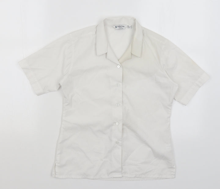 Trutex Girls White Basic Button-Up Size 11 Years