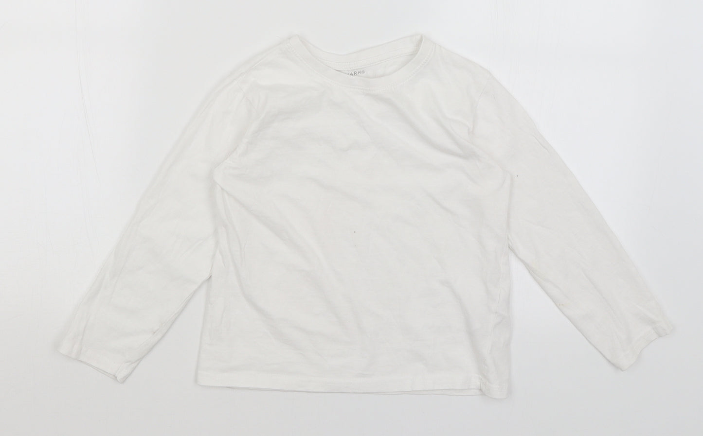 Primark Girls White   Basic T-Shirt Size 6-7 Years