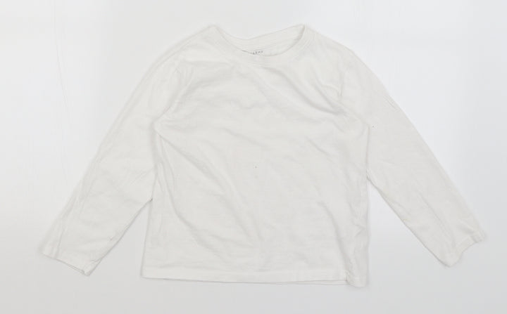 Primark Girls White   Basic T-Shirt Size 6-7 Years