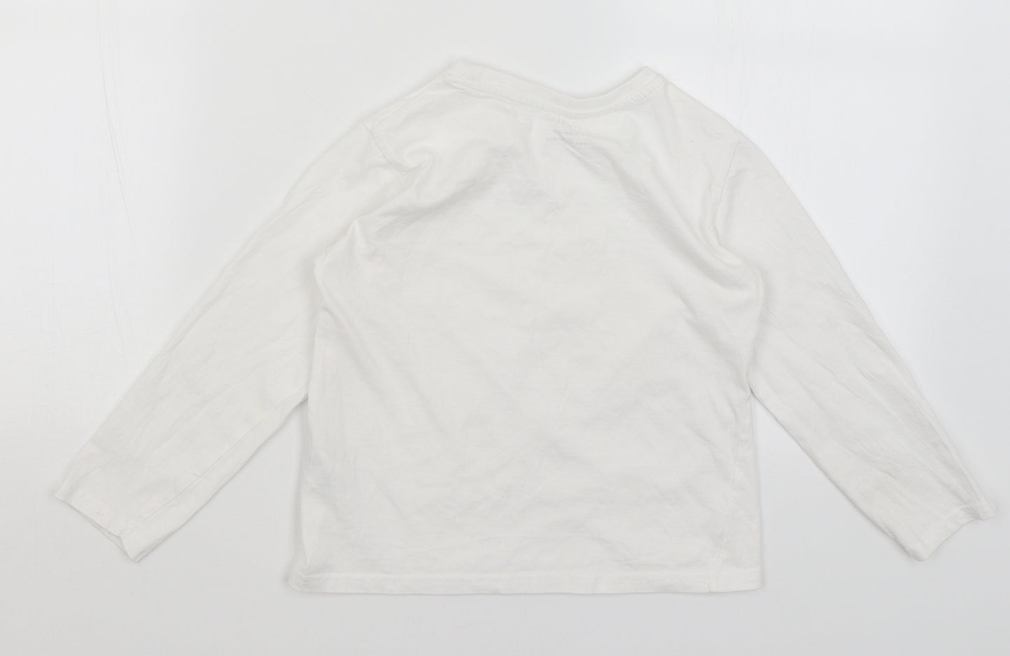Primark Girls White   Basic T-Shirt Size 6-7 Years