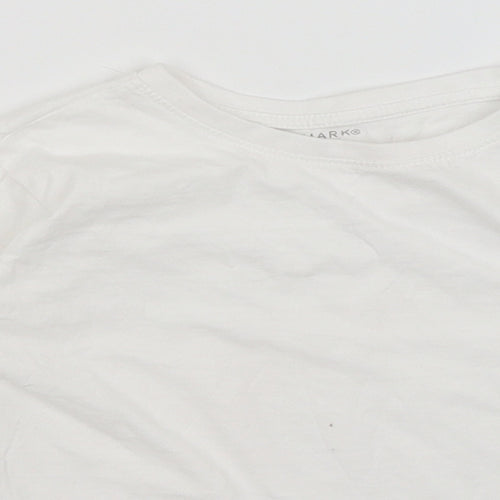 Primark Girls White   Basic T-Shirt Size 6-7 Years