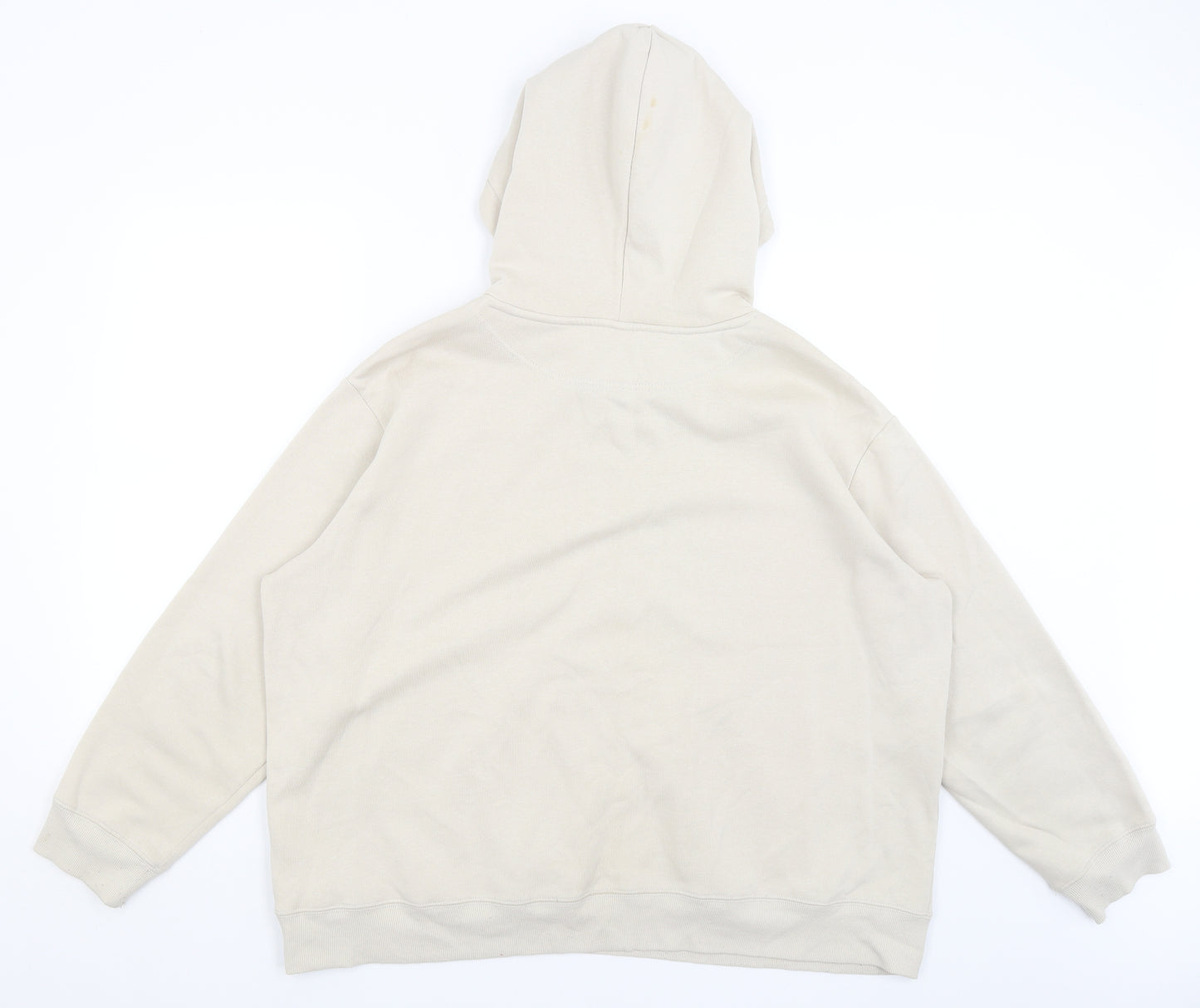 H&M Womens Beige   Pullover Hoodie Size XL