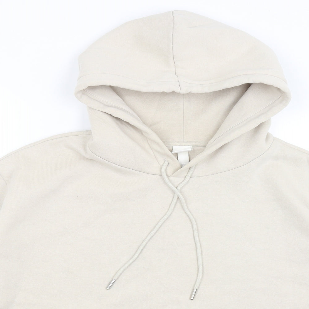 H&M Womens Beige   Pullover Hoodie Size XL