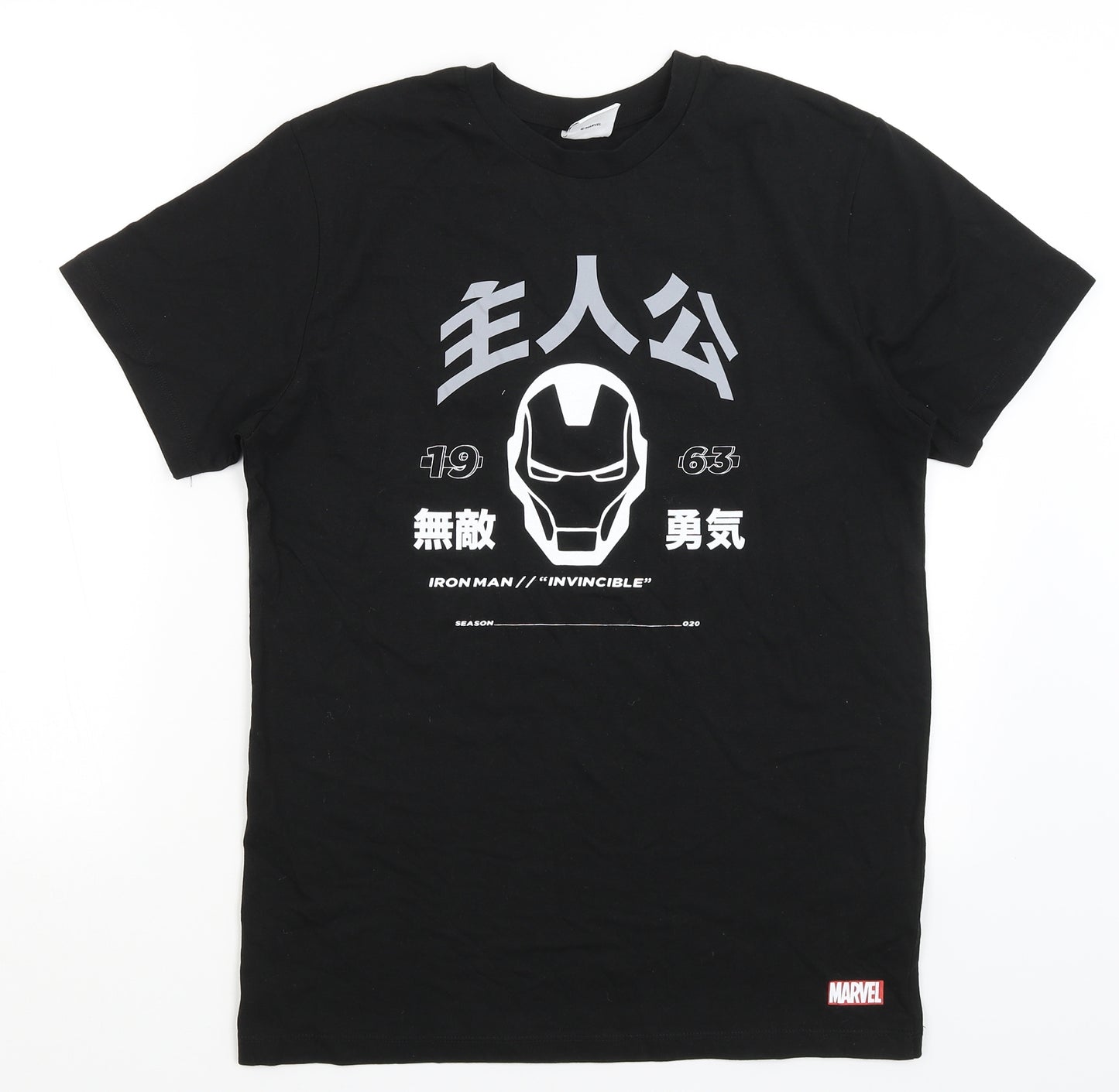 Marvel Mens Black    T-Shirt Size S  - Iron Man