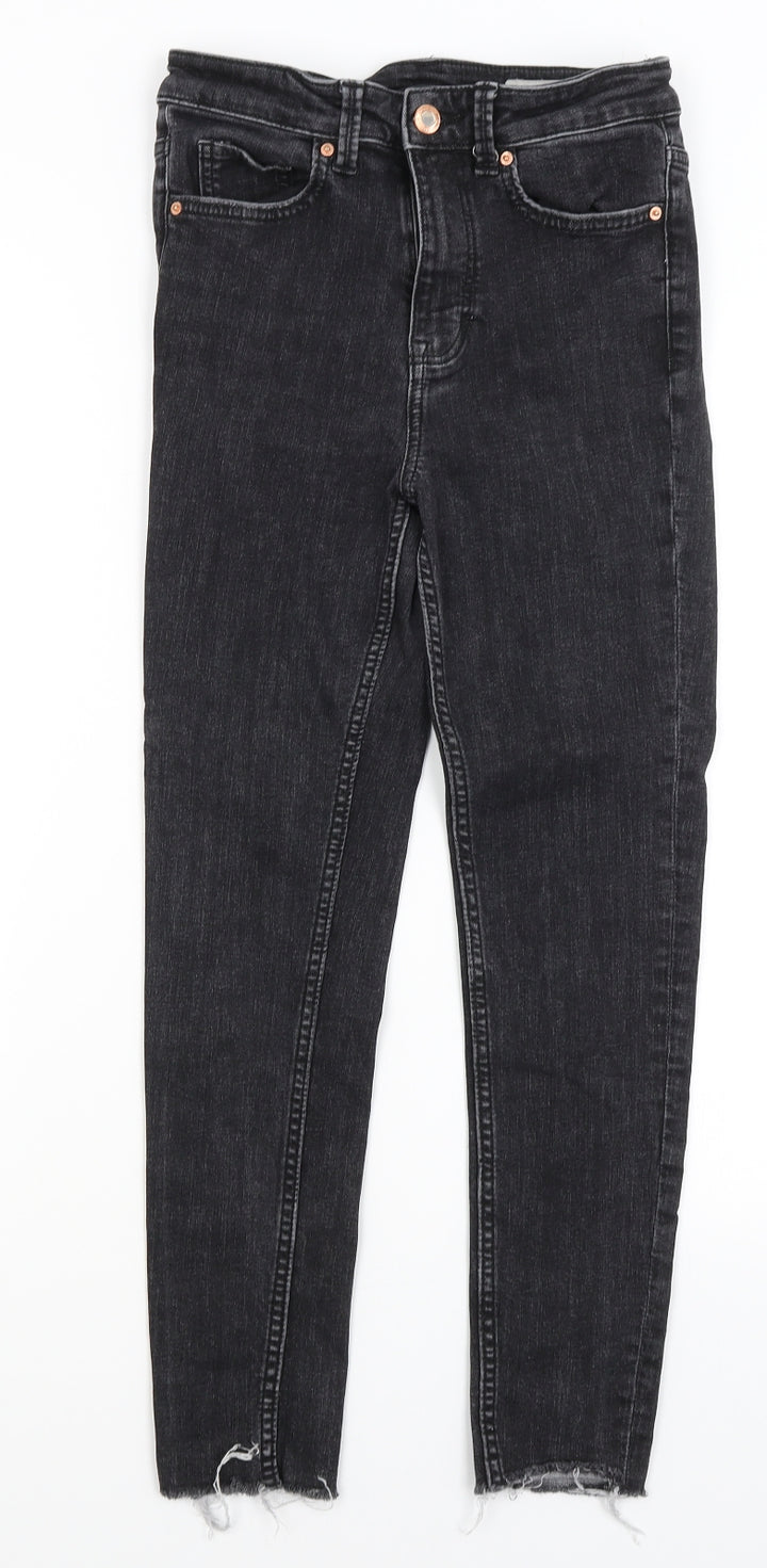 M&S Womens Grey Skinny Jeans Size 8 L25 in