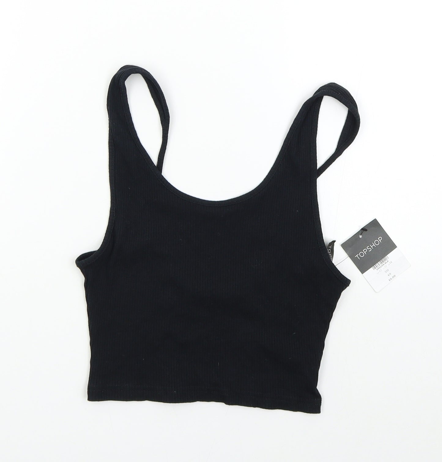Topshop Womens Black   Cropped Tank Size 10