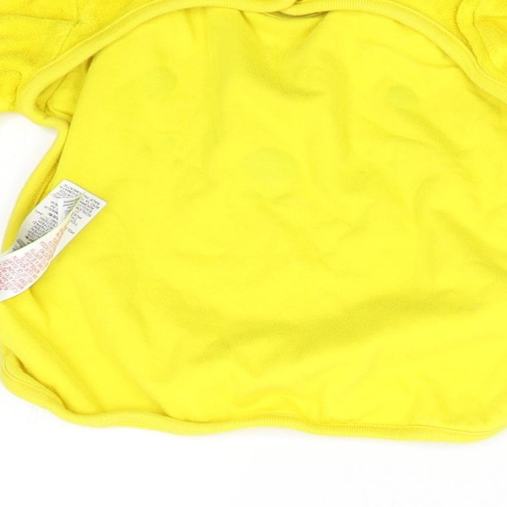 M&S Baby Yellow   Basic T-Shirt One Size  - Bib with sleeves
