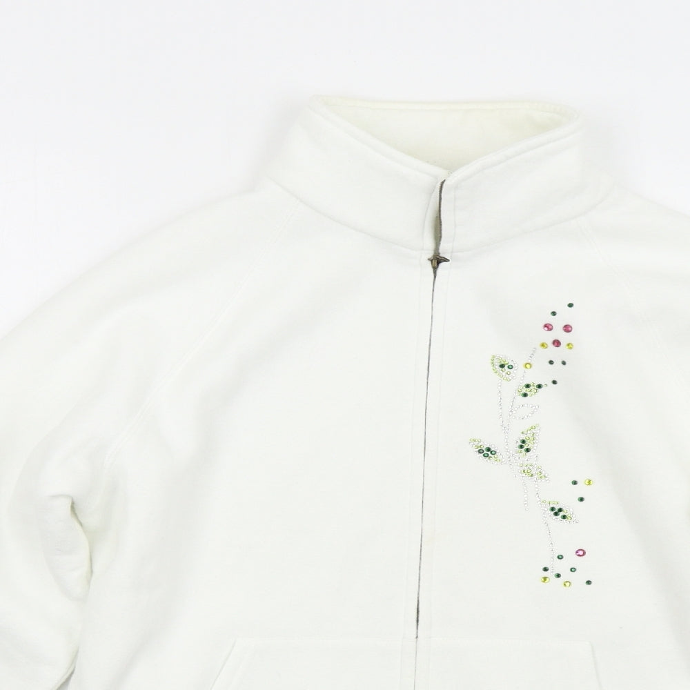 Fruit of the Loom Womens White   Jacket  Size L