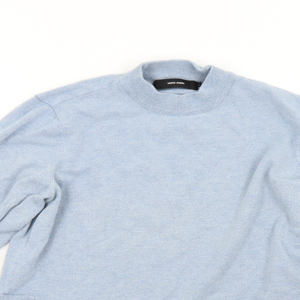 VERO MODA Womens Blue  Knit Pullover Jumper Size XL