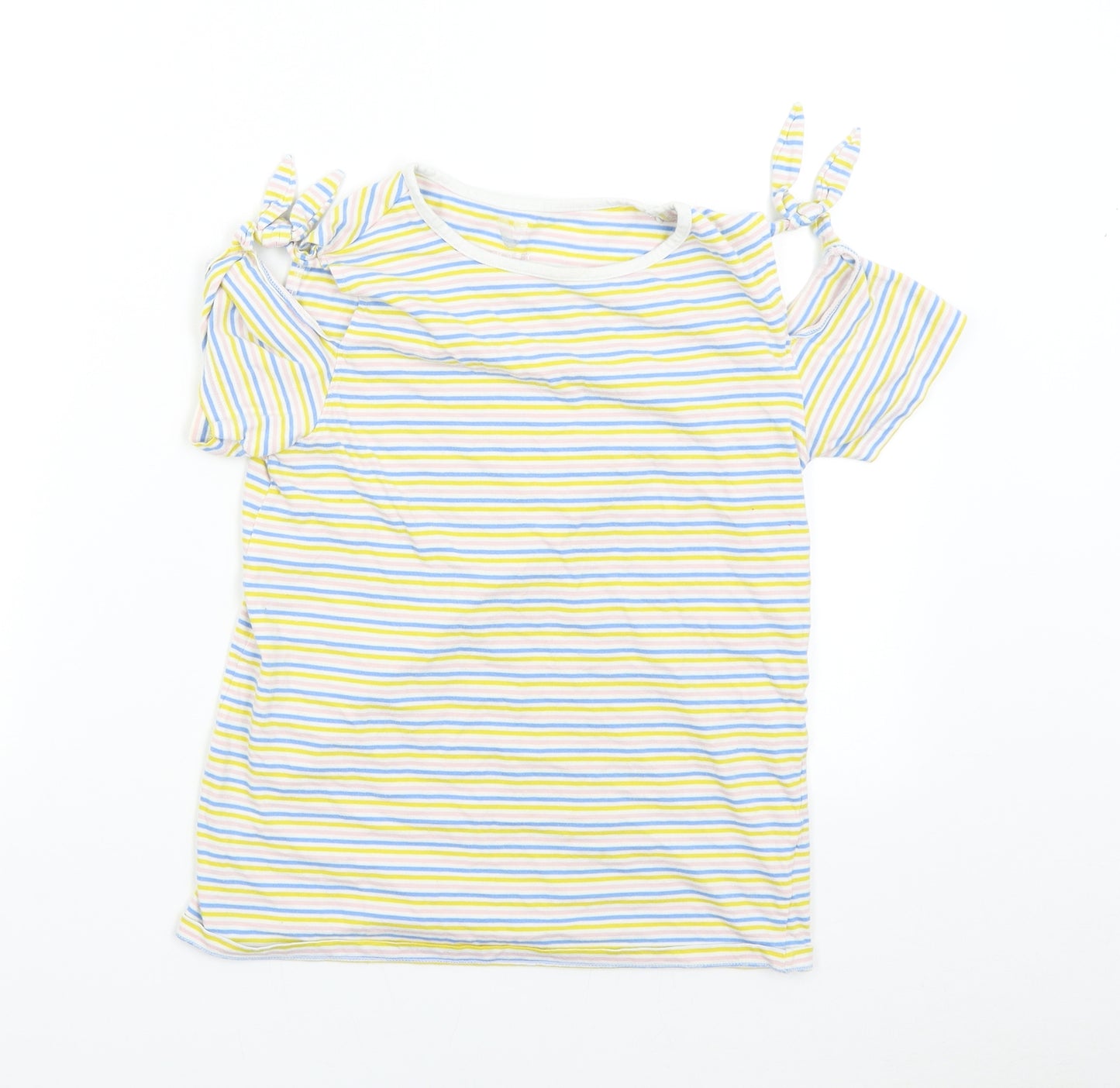 Very Girls Multicoloured Striped  Basic T-Shirt Size 14 Years