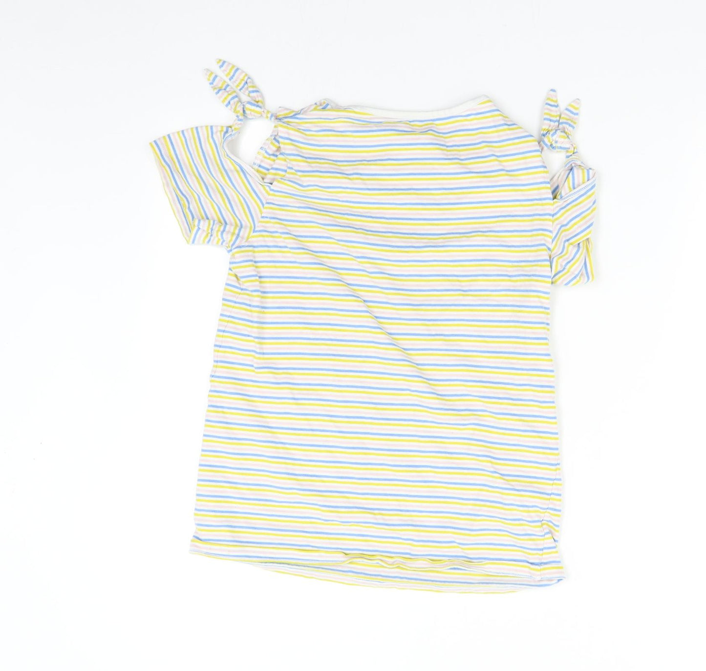 Very Girls Multicoloured Striped  Basic T-Shirt Size 14 Years