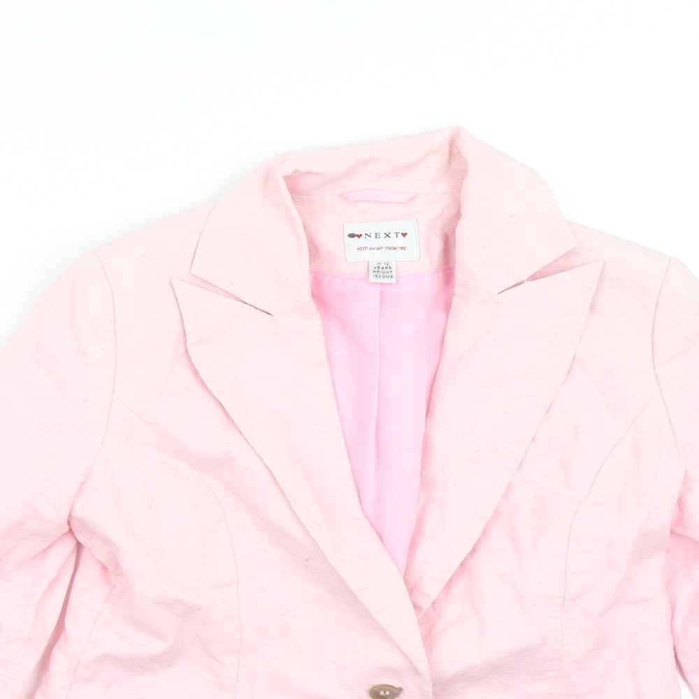 NEXT Girls Pink   Jacket Blazer Size 11-12 Years