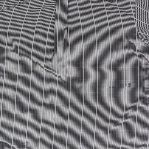 Colin Montgomerie Mens Grey Striped   Button-Up Size M