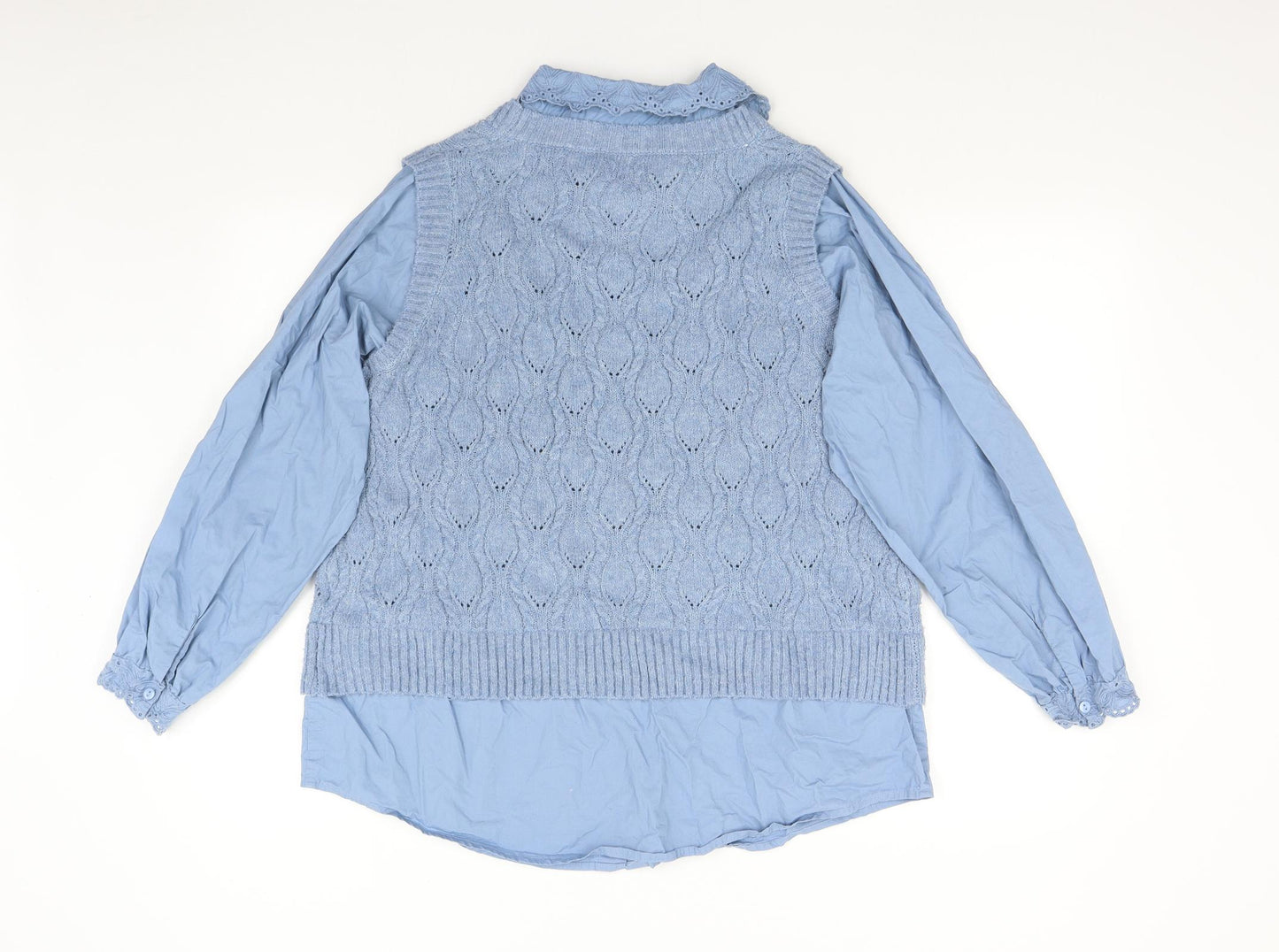NEXT Womens Blue   Pullover Jumper Size L