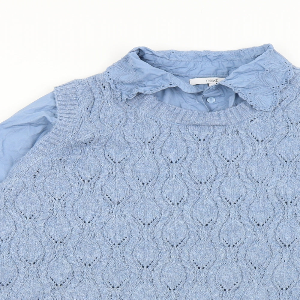 NEXT Womens Blue   Pullover Jumper Size L