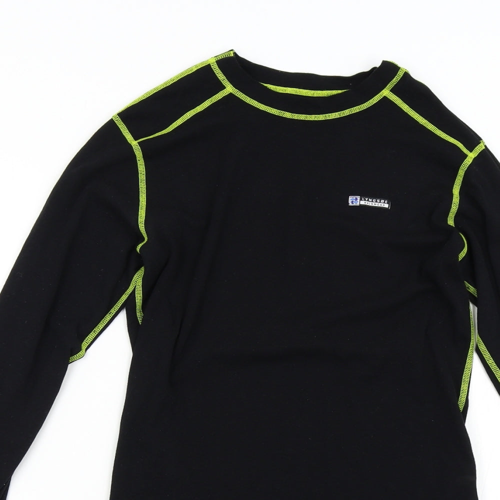 Lynsoe Mens Black    T-Shirt Size M