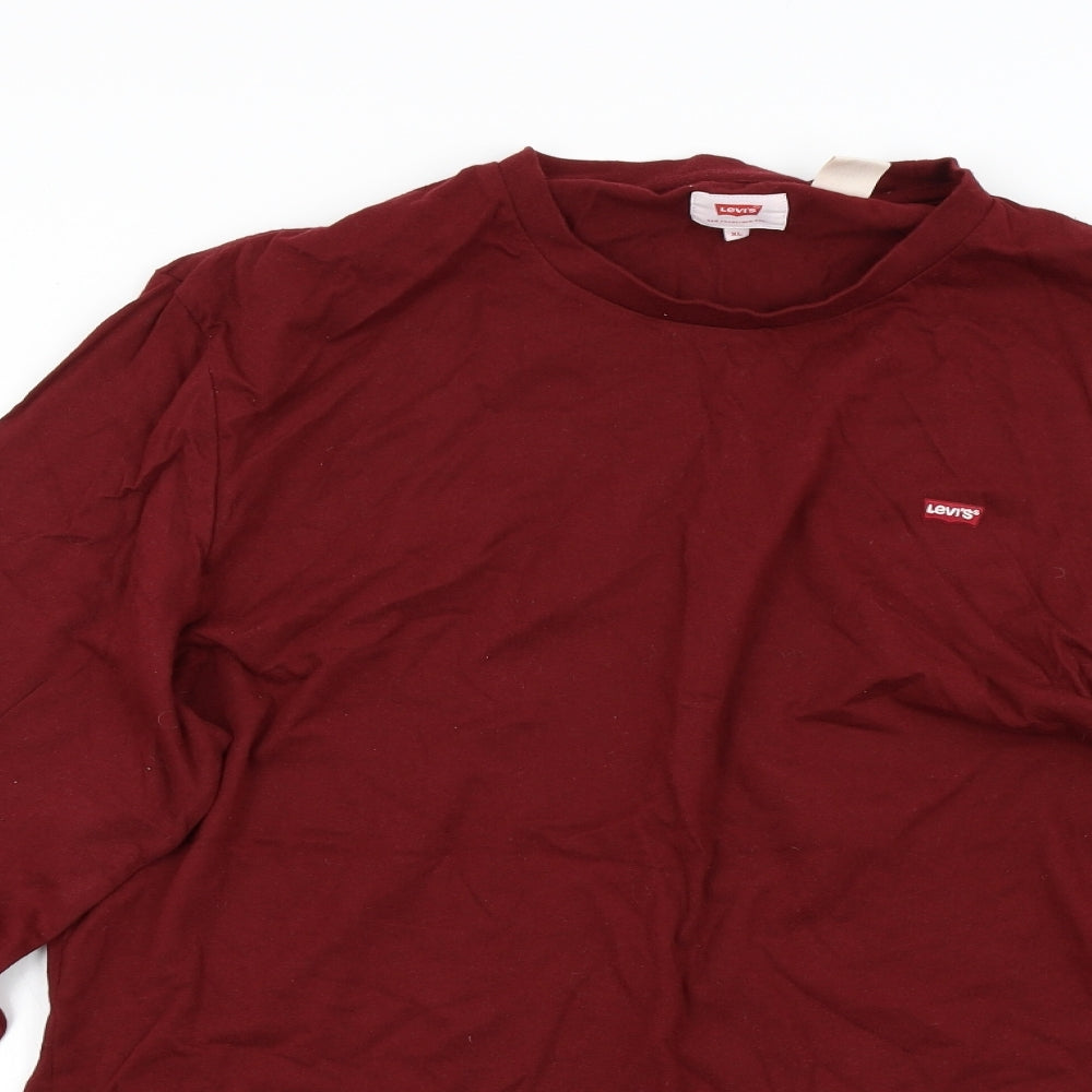 Levi's Mens Red    T-Shirt Size XL