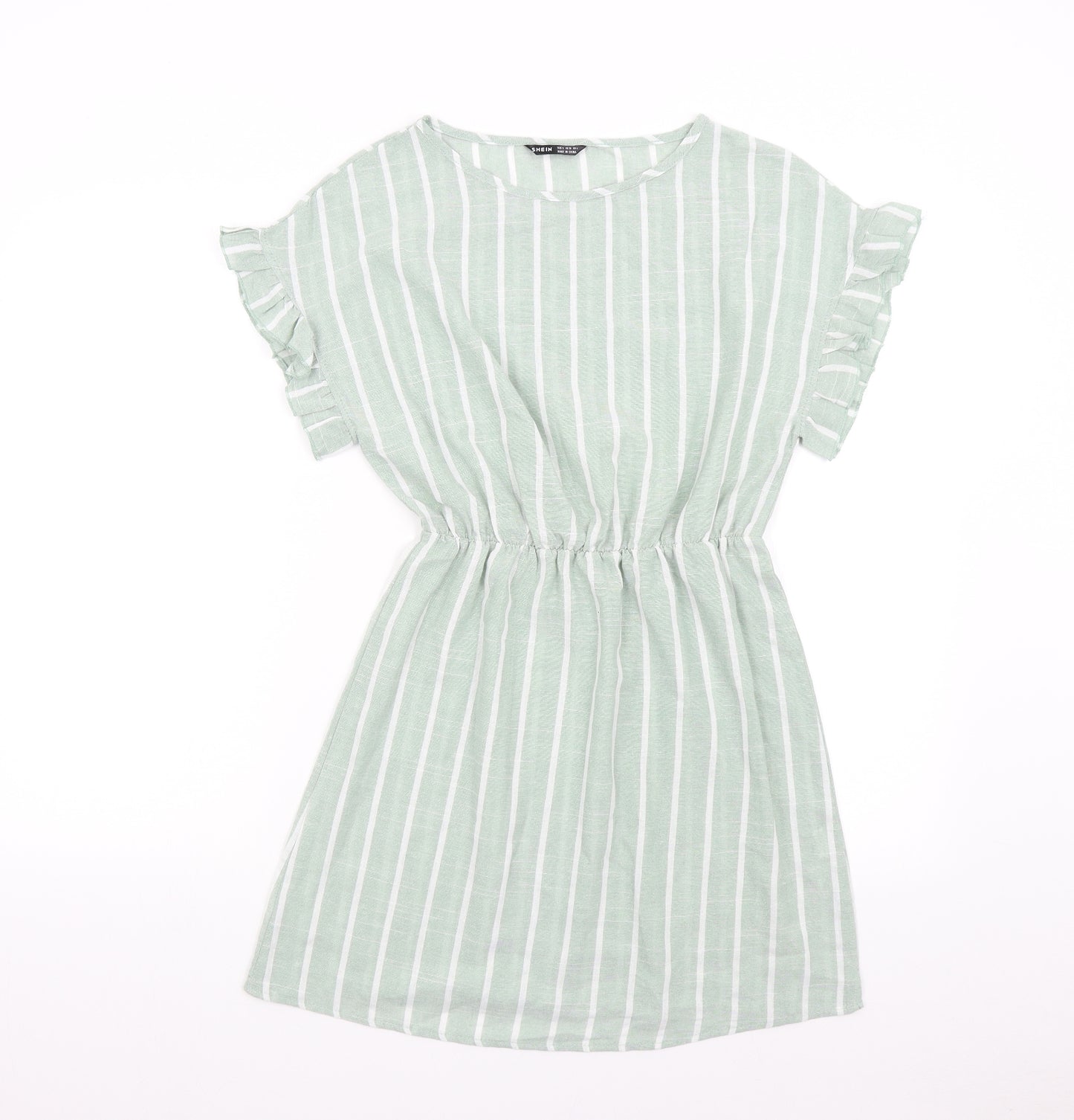 SheIn Womens Green Striped  Shift  Size S