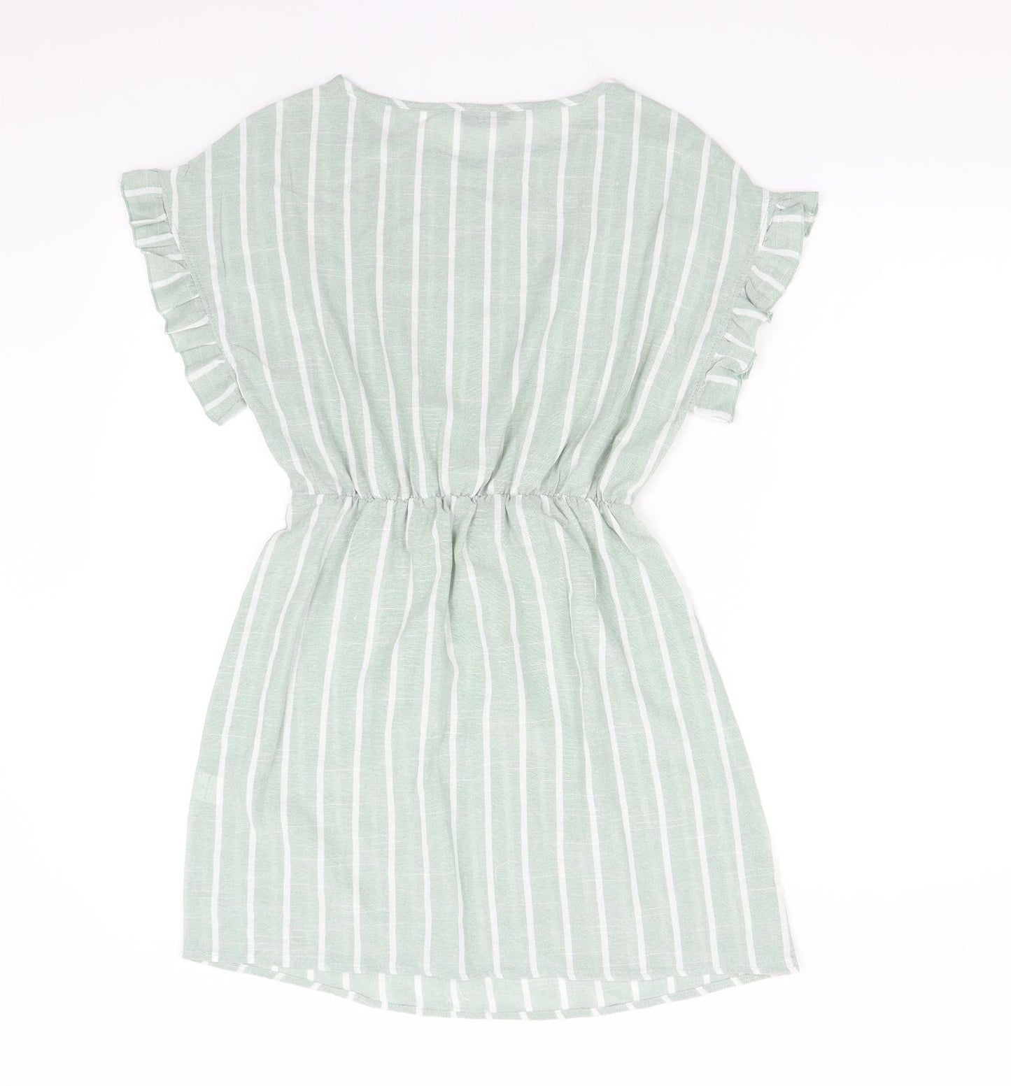 SheIn Womens Green Striped  Shift  Size S