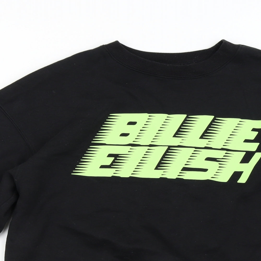 H&M Womens Black   Pullover Sweatshirt Size XS  - Billie Eilish