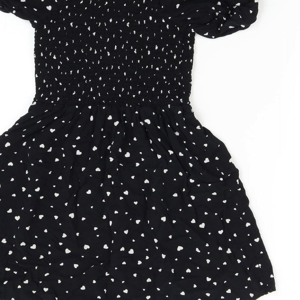 New Look Girls Black Polka Dot  Shift  Size 14 Years