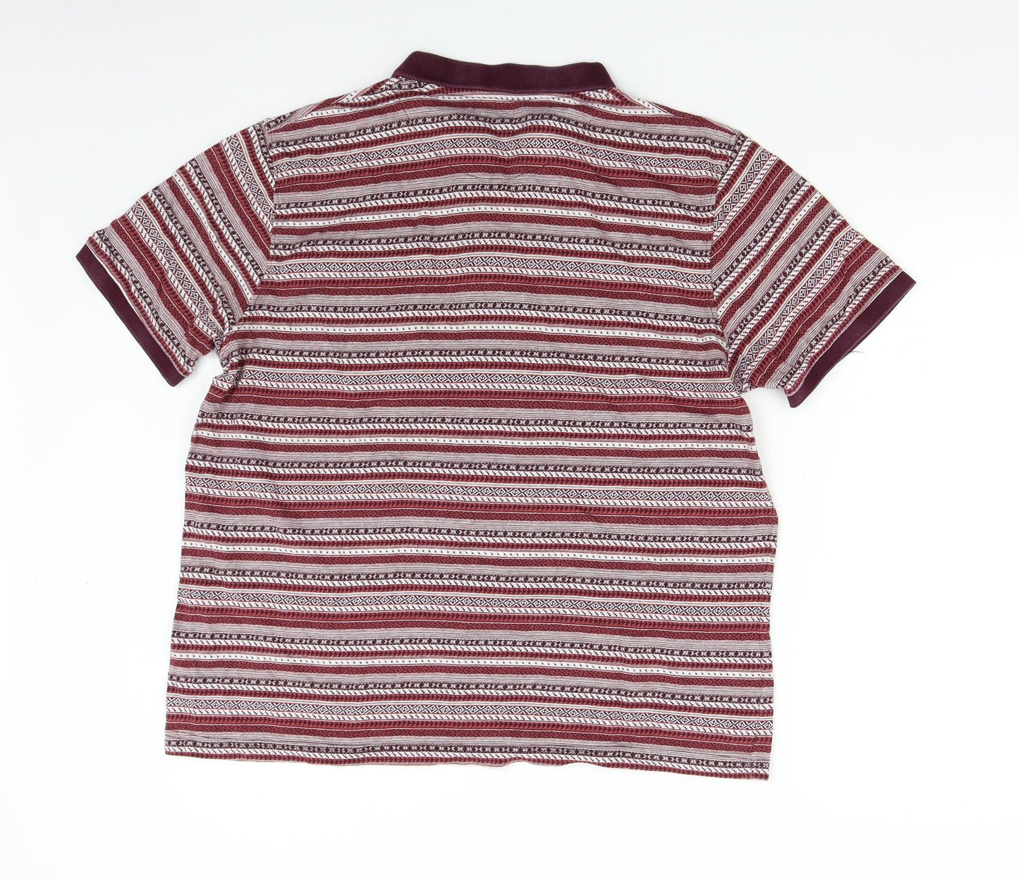 Sandstone & Co Mens Red Striped   Polo Size M