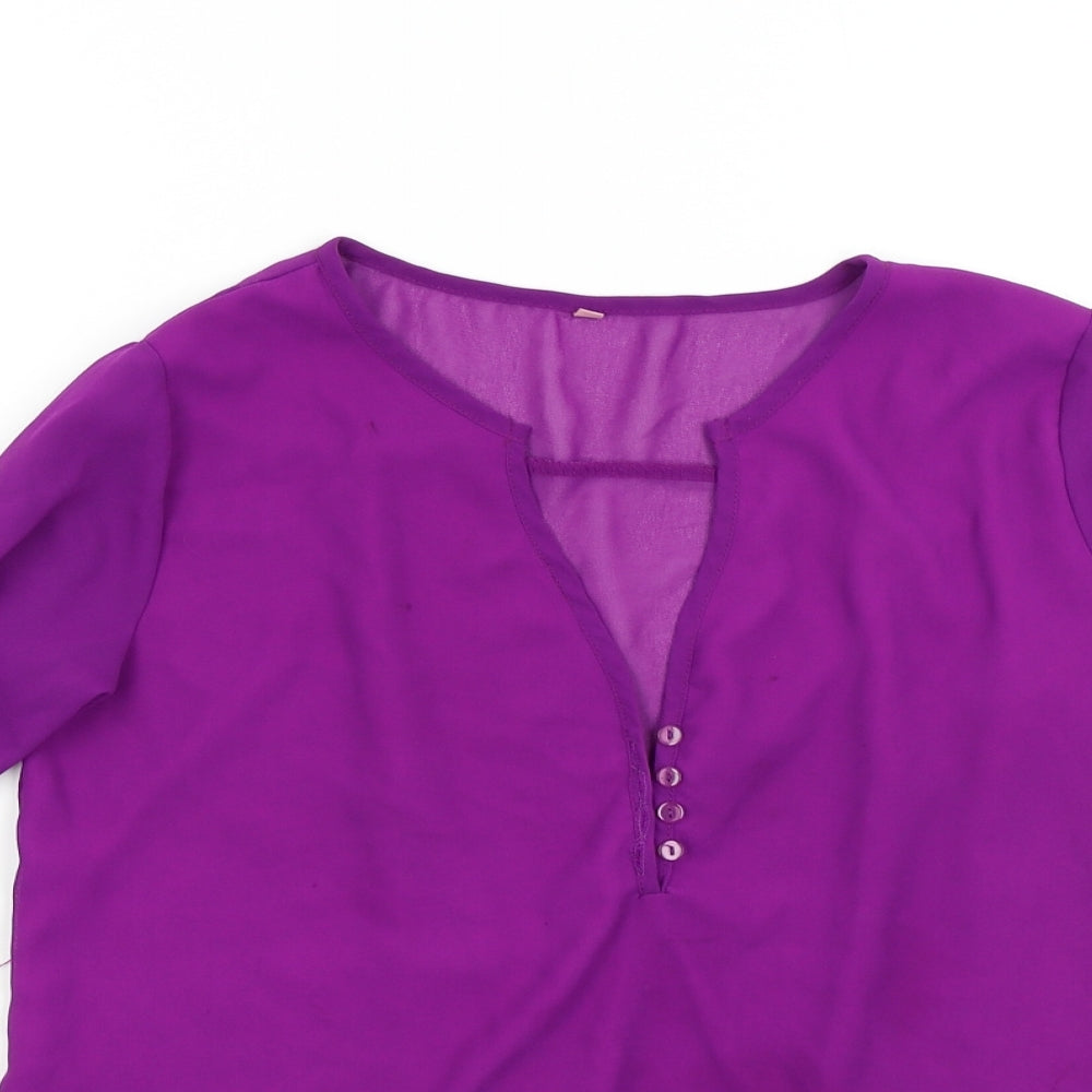 Preworn Womens Purple   Basic Blouse Size S