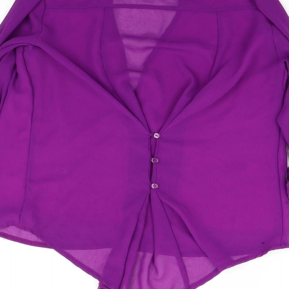Preworn Womens Purple   Basic Blouse Size S