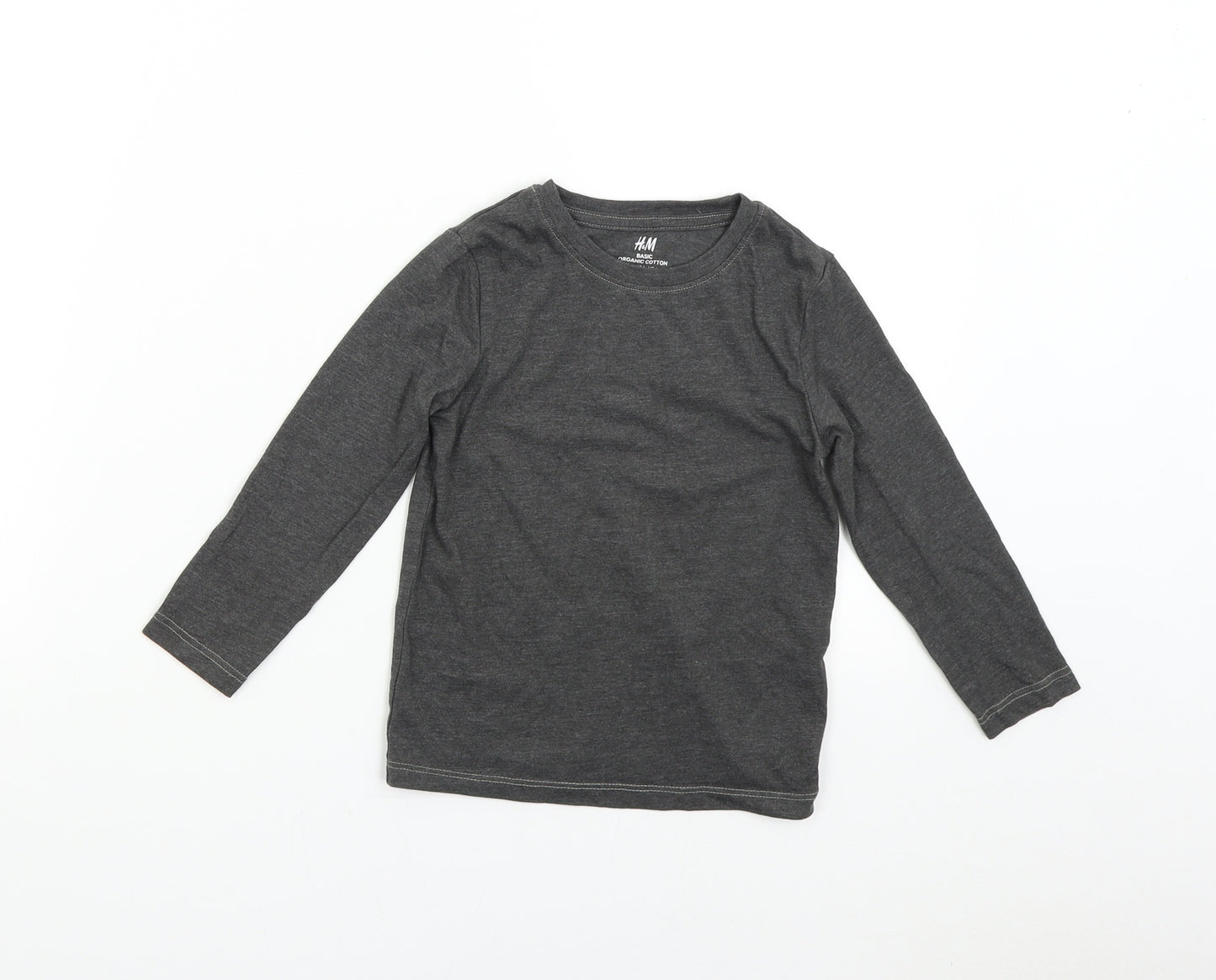 H&M Boys Grey   Basic T-Shirt Size 3-4 Years