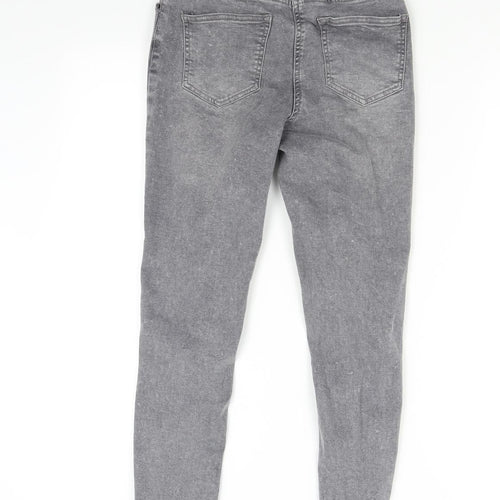Matalan Girls Grey  Denim Skinny Jeans Size 13 Years - Distressed