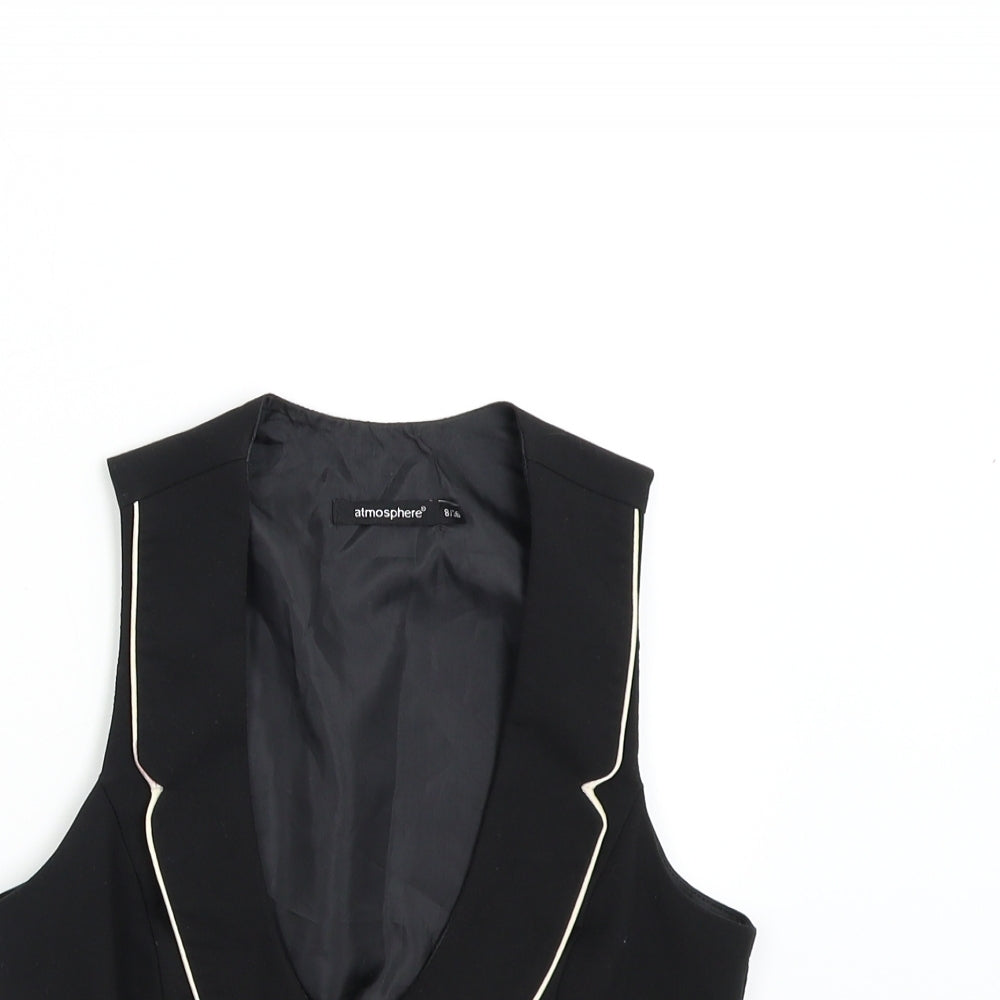 Primark Womens Black    Suit Waistcoat Size 8