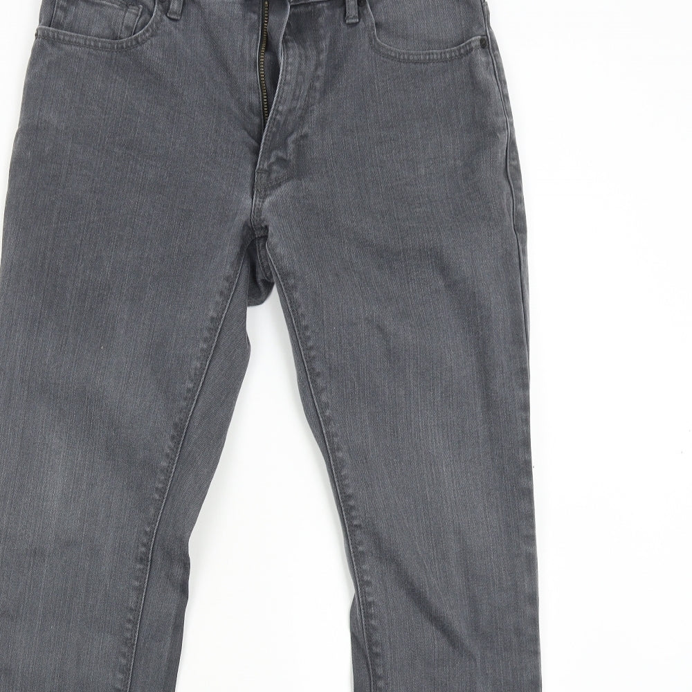 NEXT Mens Grey  Denim Straight Jeans Size 30 L31 in