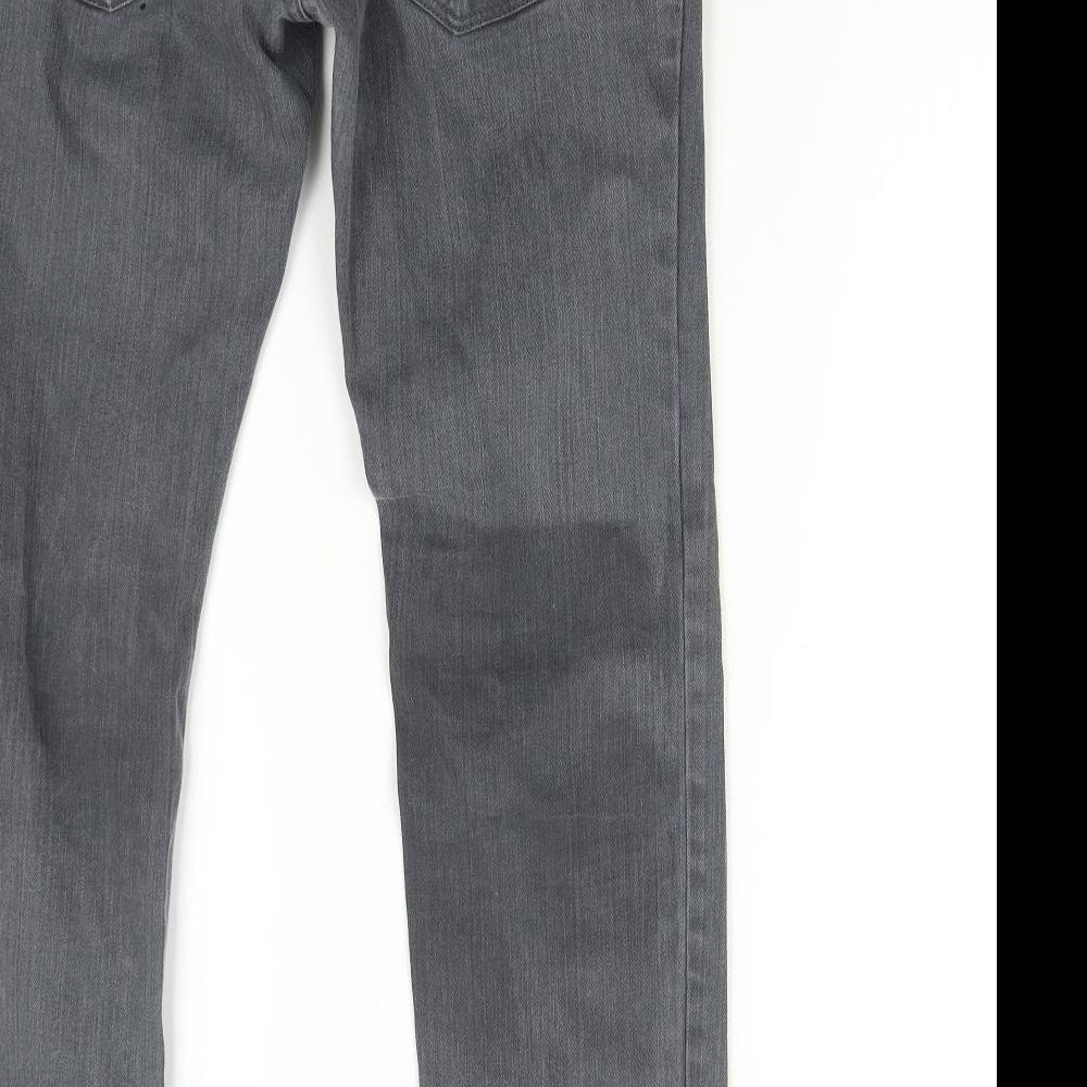 NEXT Mens Grey  Denim Straight Jeans Size 30 L31 in