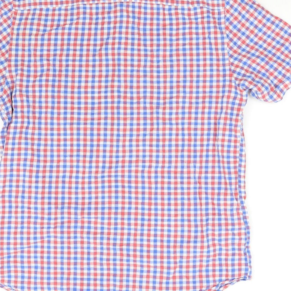 BHS Mens Multicoloured Check   Button-Up Size M