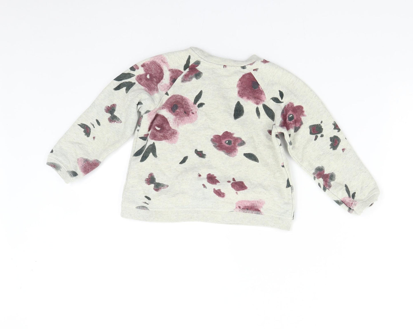Zara Girls Multicoloured Floral  Pullover Sweatshirt Size 4-5 Years