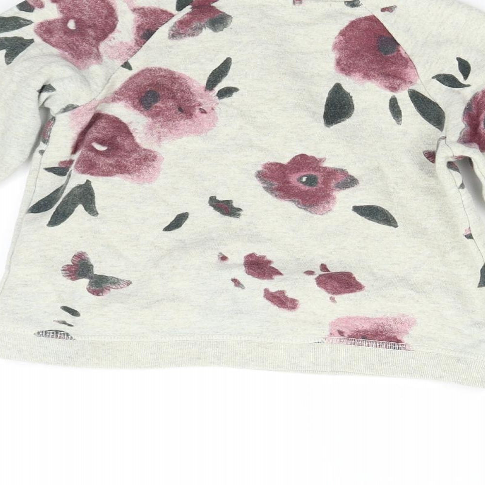 Zara Girls Multicoloured Floral  Pullover Sweatshirt Size 4-5 Years