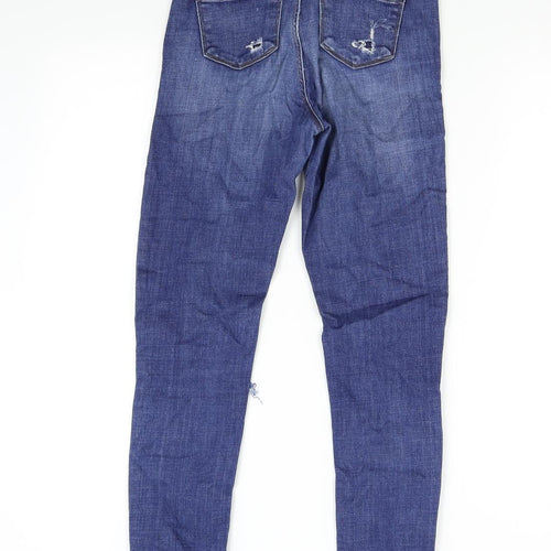 Topshop Womens Blue  Denim Skinny Jeans Size 26 L32 in