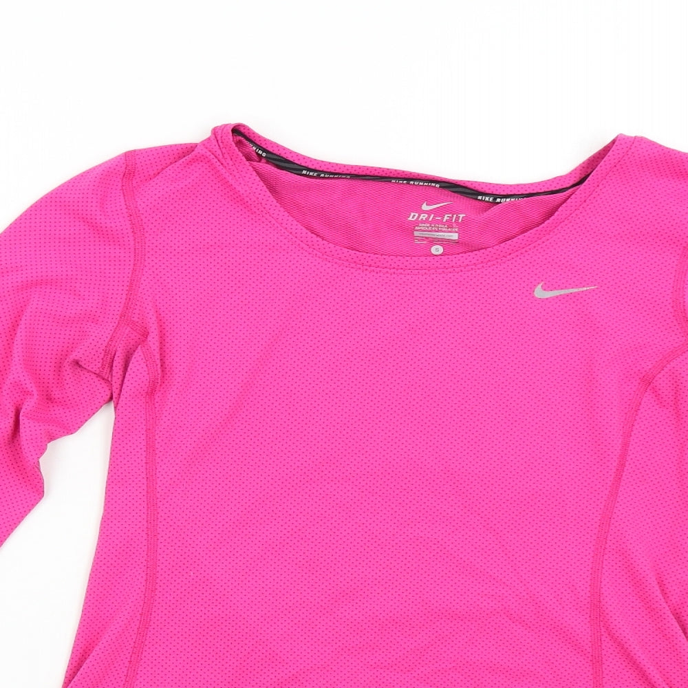 Nike Womens Pink   Basic T-Shirt Size S