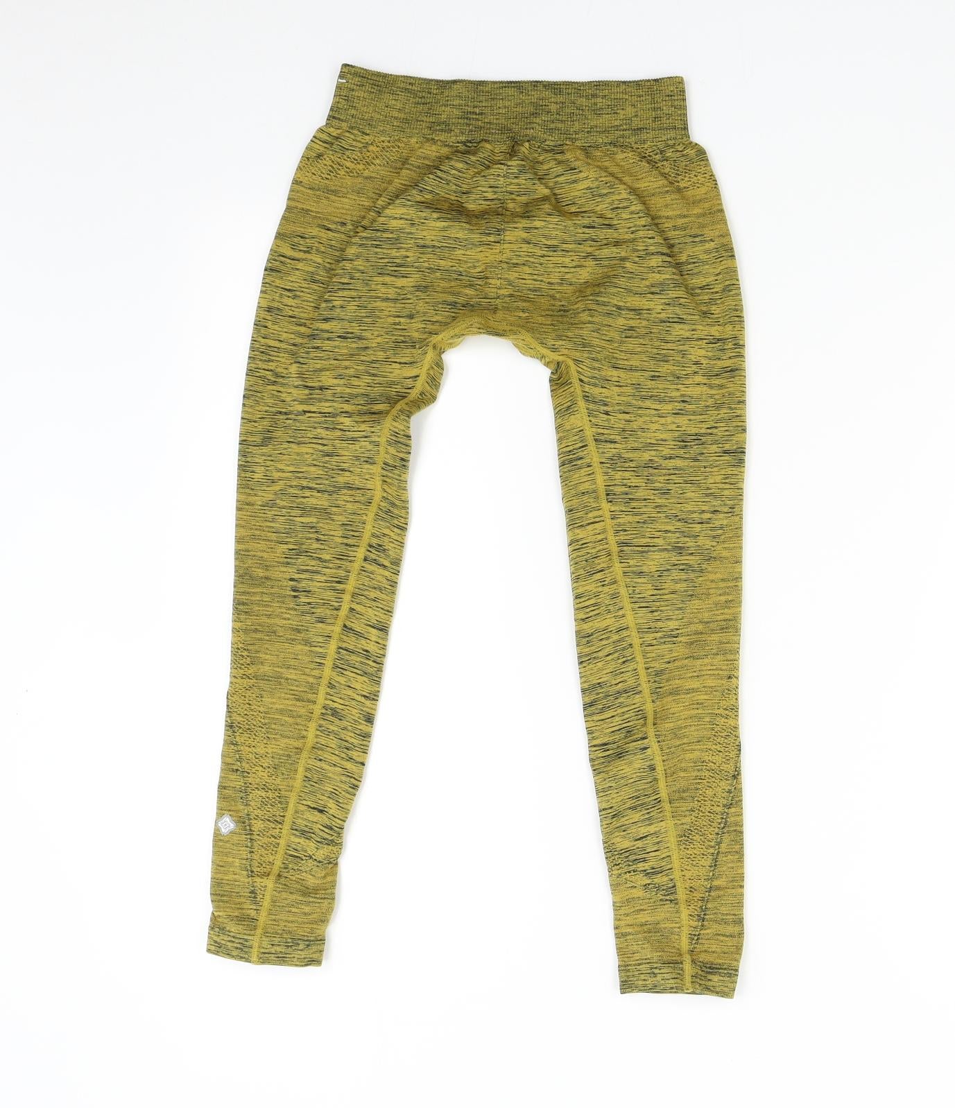 DECATHLON Womens Yellow   Compression Leggings Size S